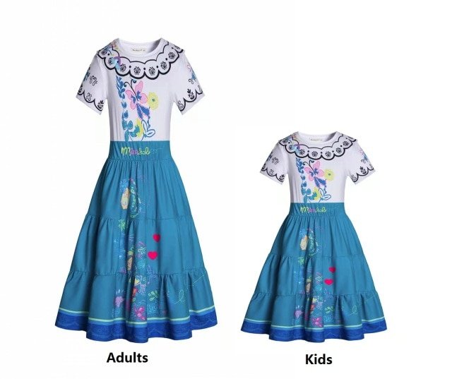 Best Deal for Kids Mirabel Costume Dress for Girls Cosplay Isabela