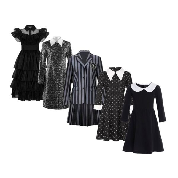 Best comfortable princess dresses 12 Wednesday Addams Nevermore Academy Black School Uniform